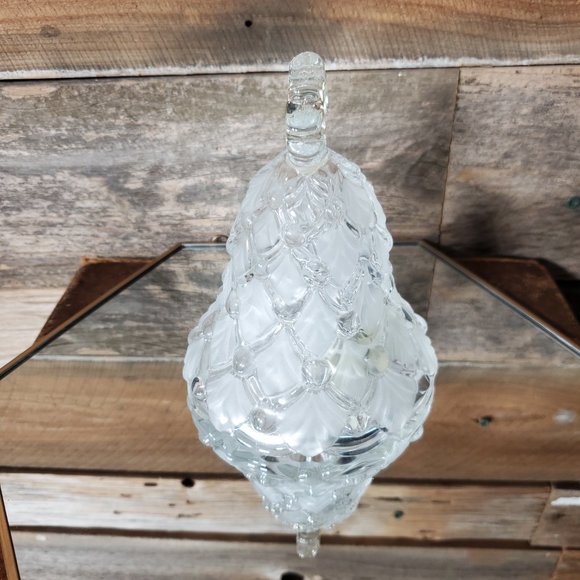 Mikasa Winter Dreams Crystal Christmas Tree Bell - Frosted Tree - Vintage - Picture 6 of 8